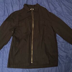 Men's Black Zip-Up Jacket